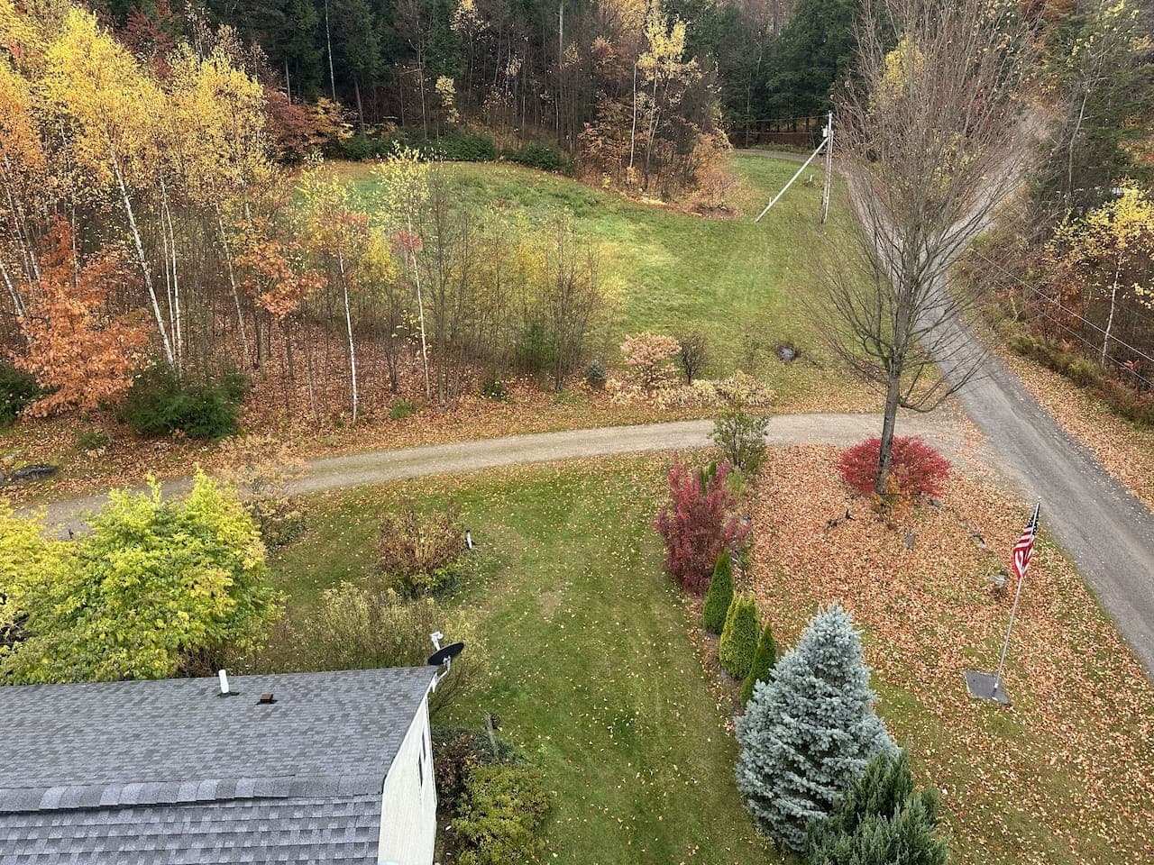 All 5 acres, completely private for you.