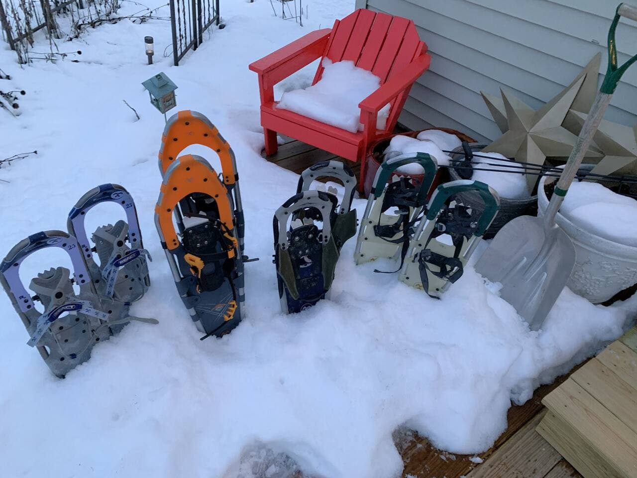Ready for winter adventures! Get your snowshoes (not provided) lined up to explore the snowy landscape.