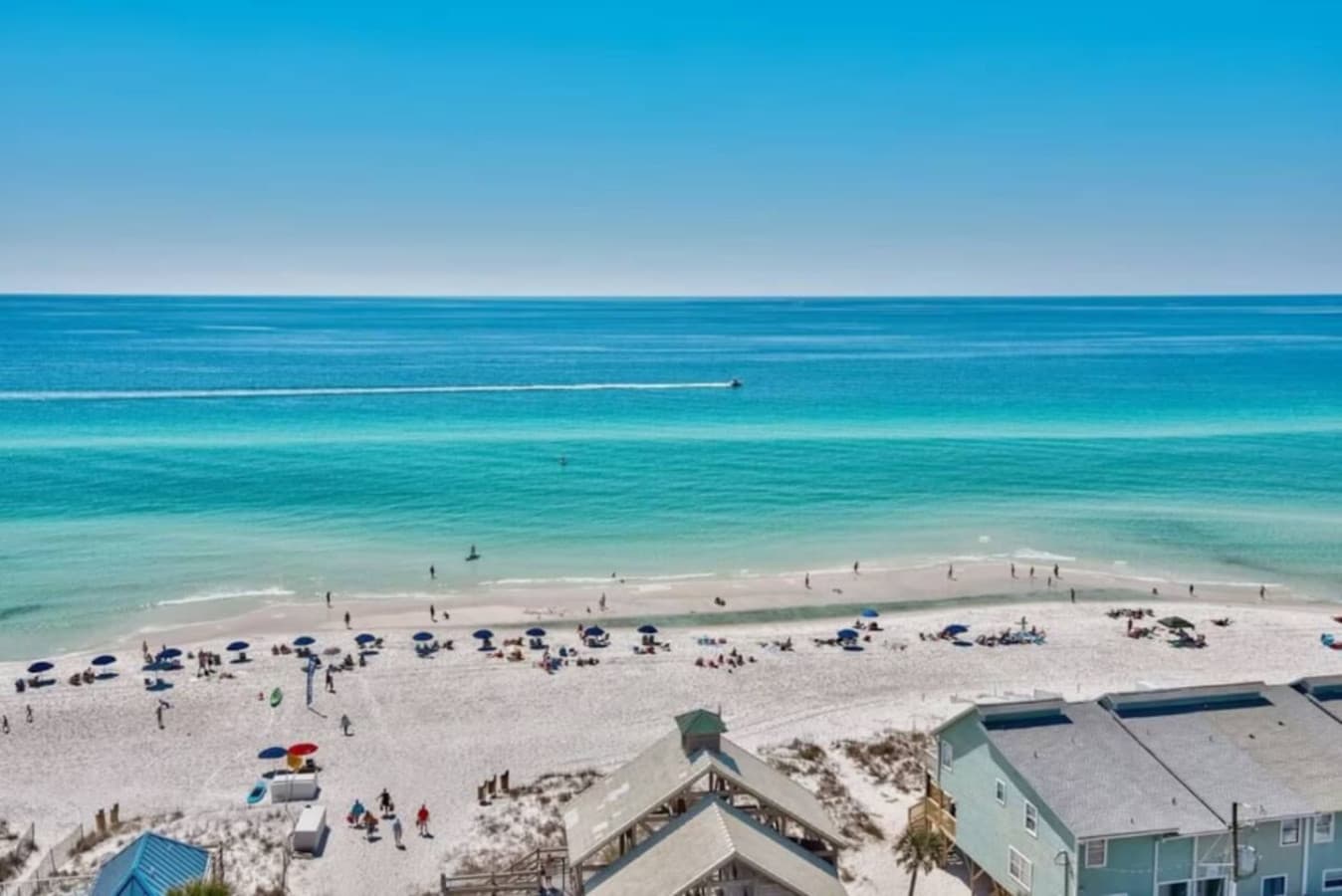 June White Beach is less than a mile away! The "white" sand lives up to its name—your feet will love it.