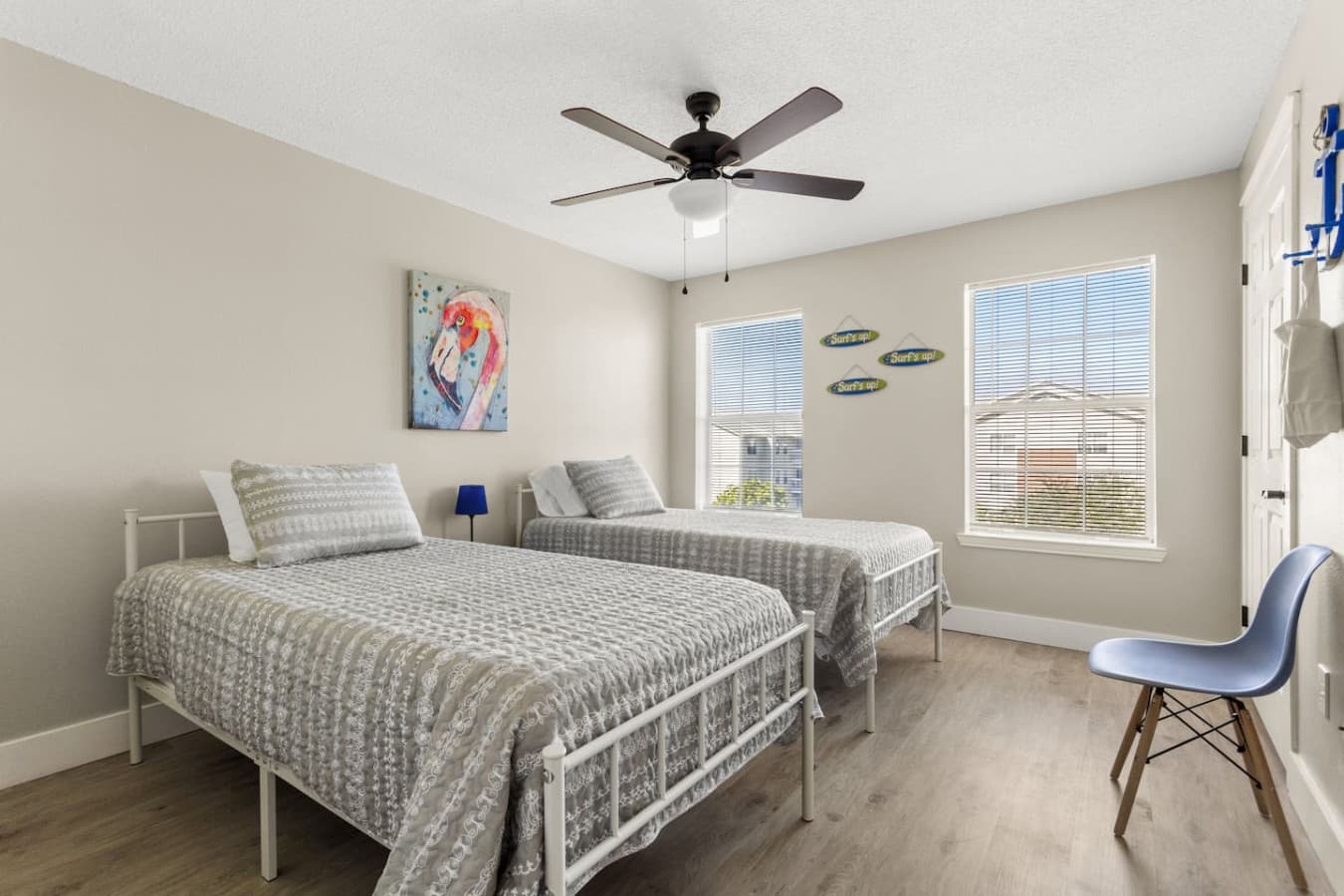 With two double beds, this room is designed for restful nights and good company.