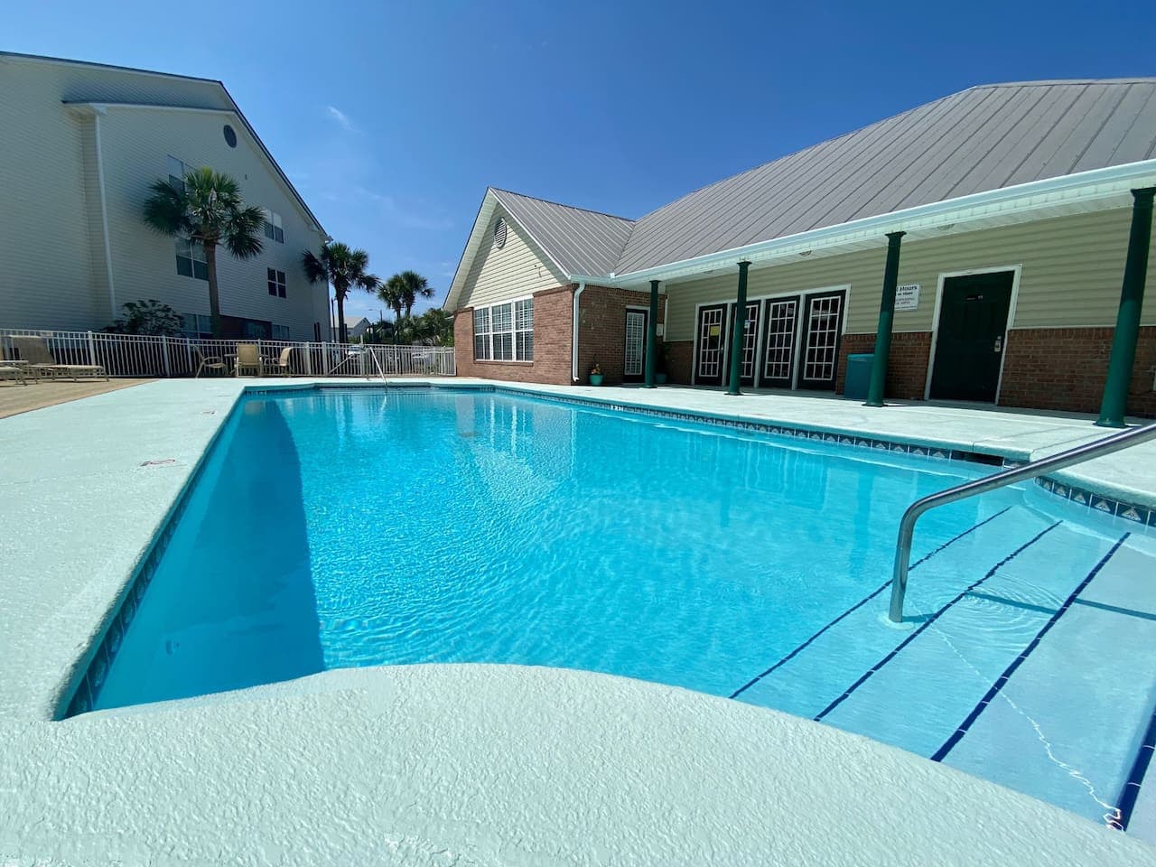 Whether you're looking to swim a few laps or just soak up the sun, the pool area is your perfect escape.