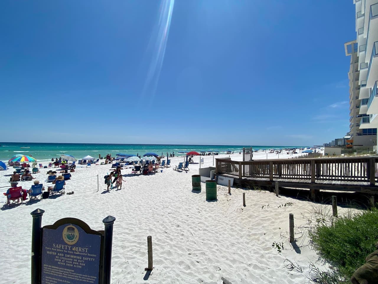 Just a short distance away, you'll find a beautiful beach with soft, white sand—perfect for a day of relaxation.