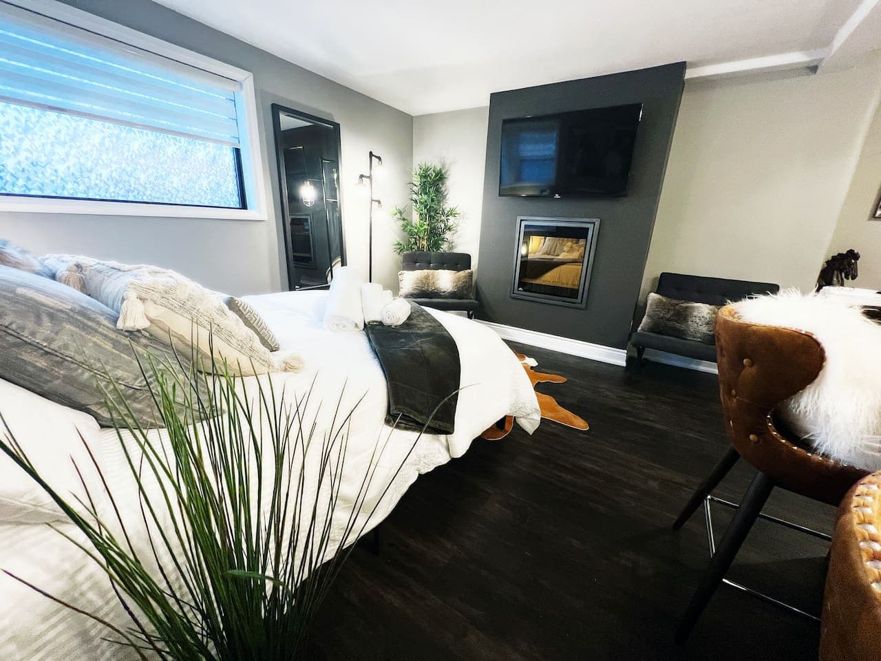 Rest peacefully and wake up rejuvenated in the comfort of our tranquil bed.