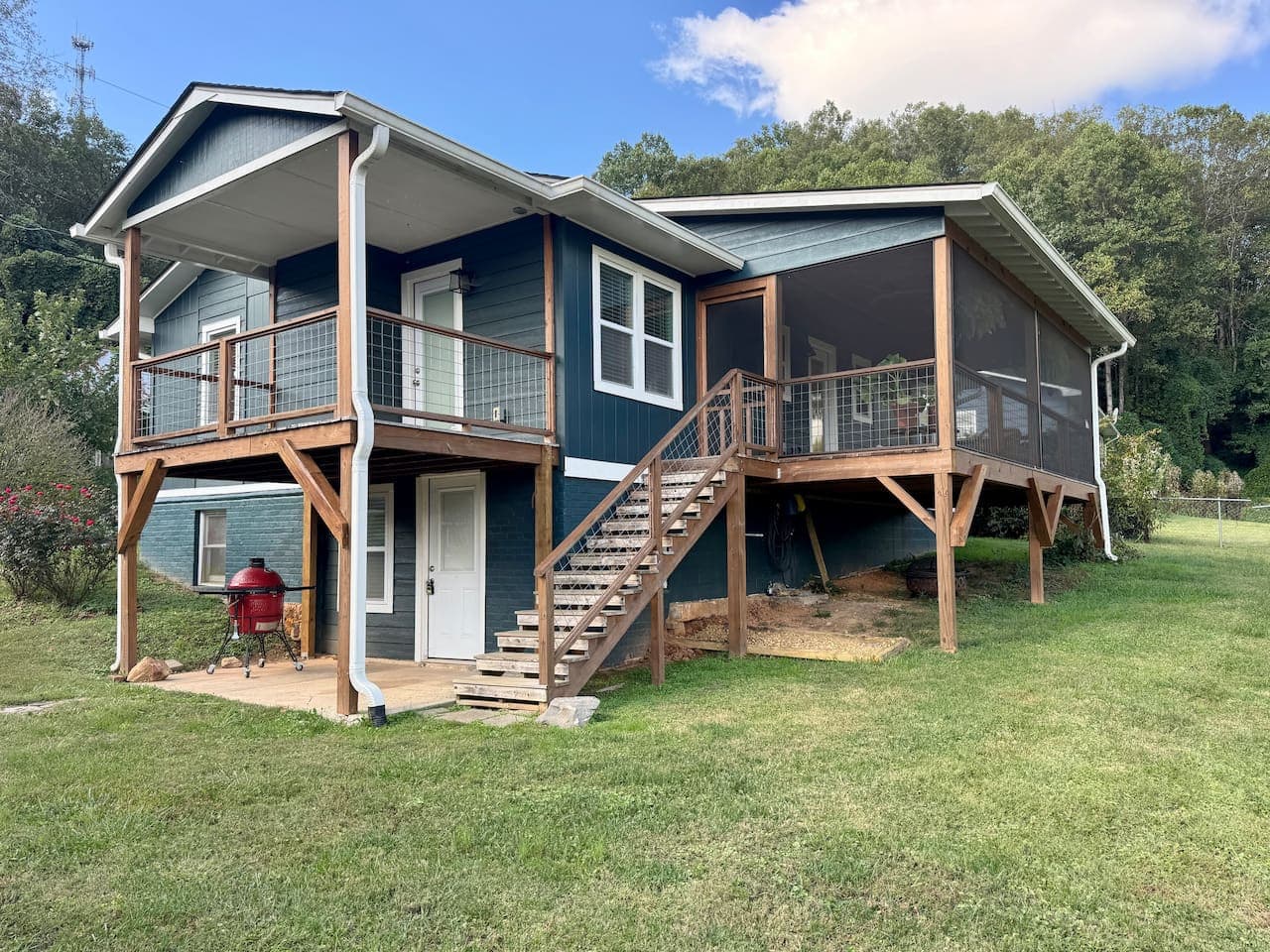 Inviting exterior, perfect for a nature-filled stay.