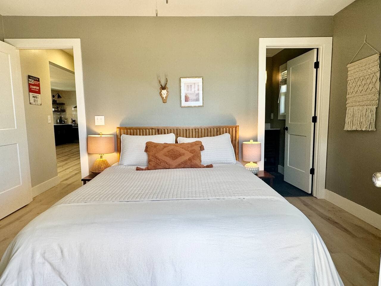 Recharge after trails in your queen suite.
