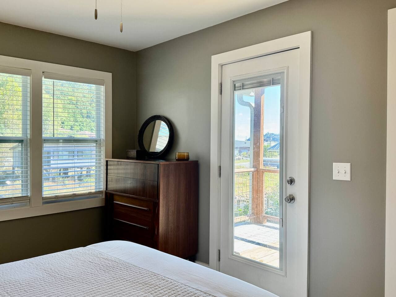 Step out to your private balcony right from the bedroom.