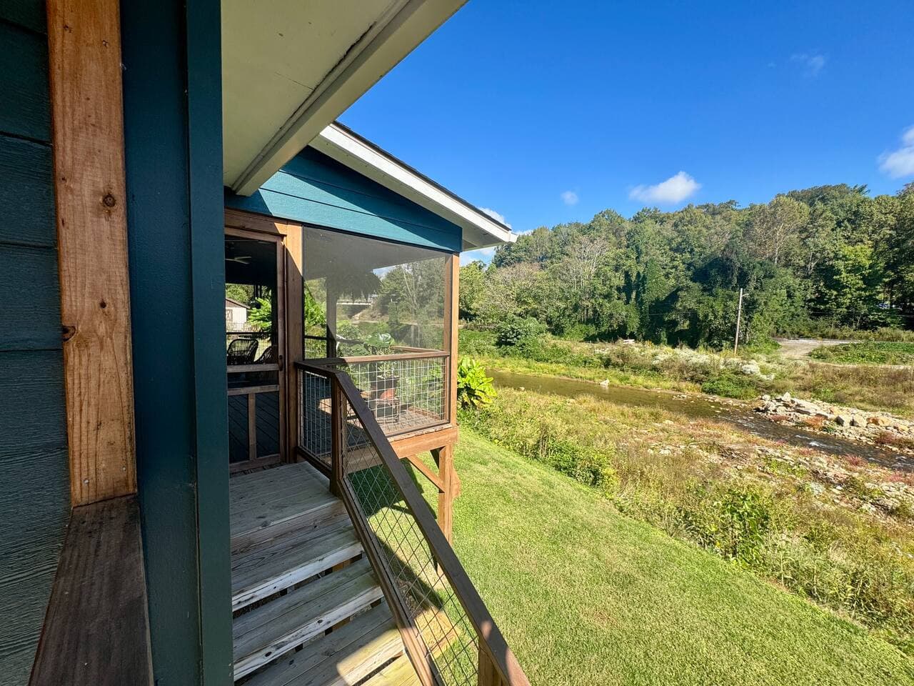 Let the sound of the flowing creek set the tone for your stay.