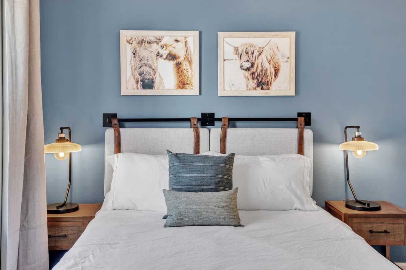 Relax in your large queen bed after a long day