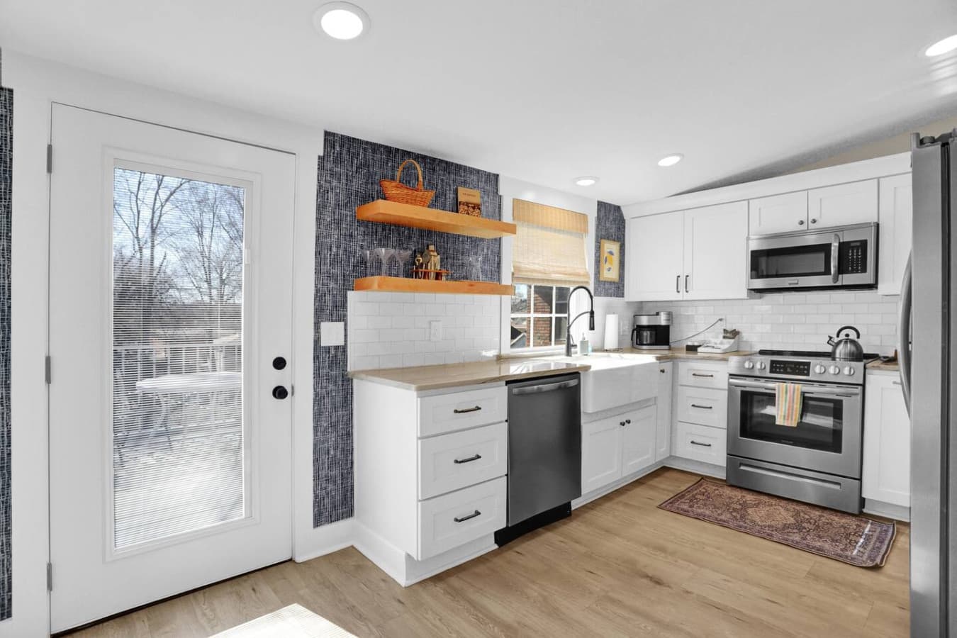 Cook up a meal and step outside for fresh air—it’s seamless indoor-outdoor living.