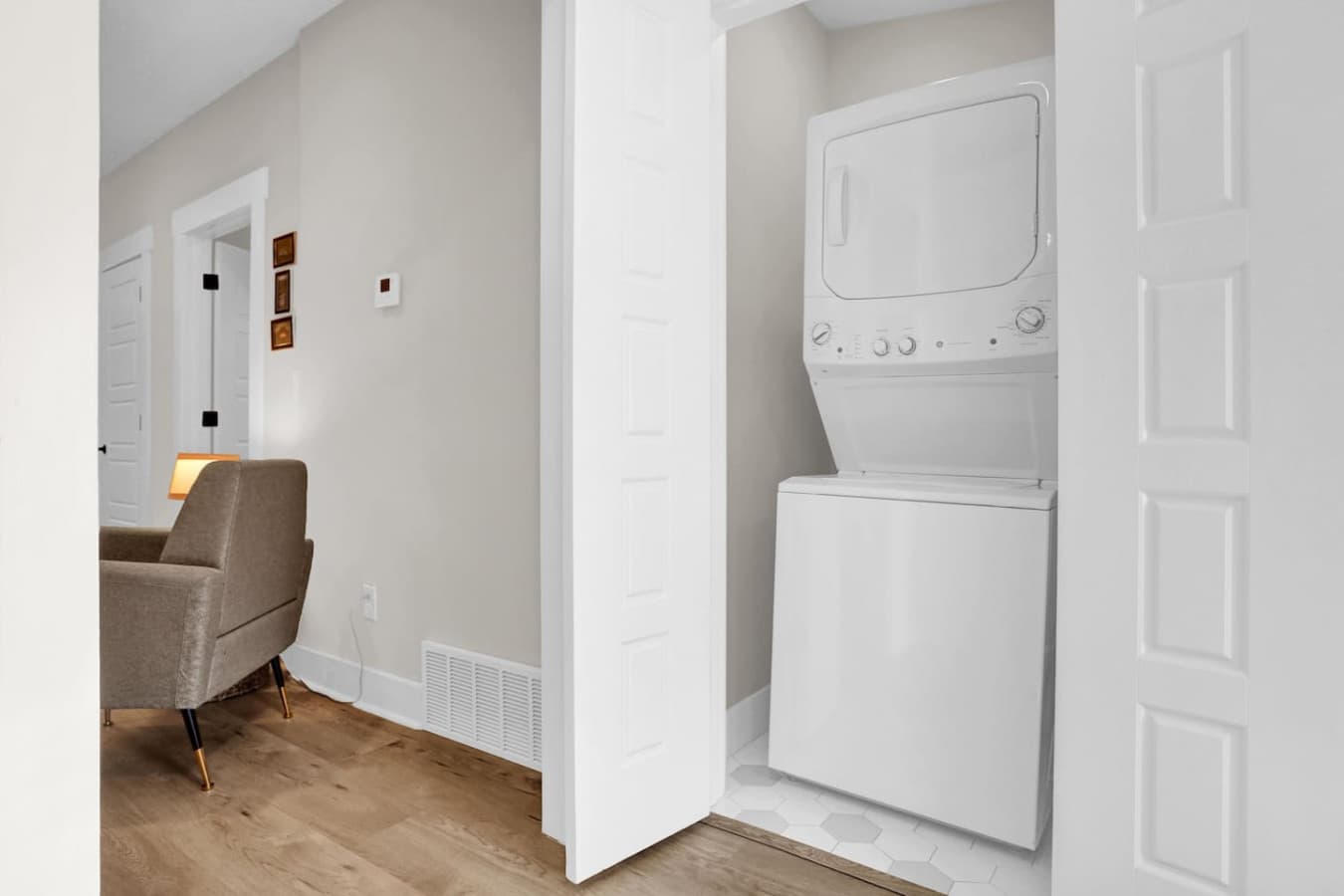 Convenient in-unit laundry to make your stay hassle-free