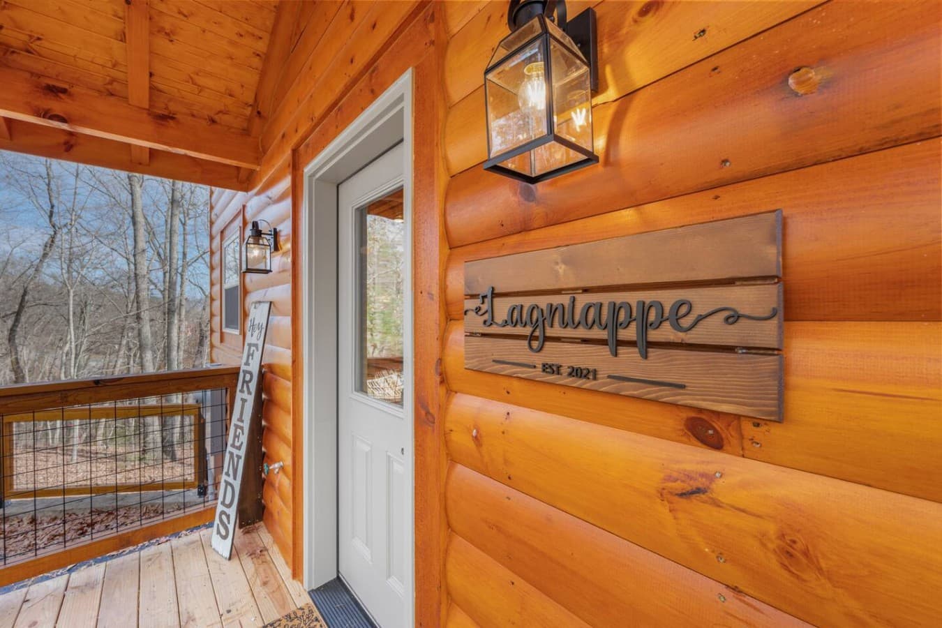 Knock, Knock! – Ready to enter paradise? This door leads to the perfect cabin getaway—no knock required.