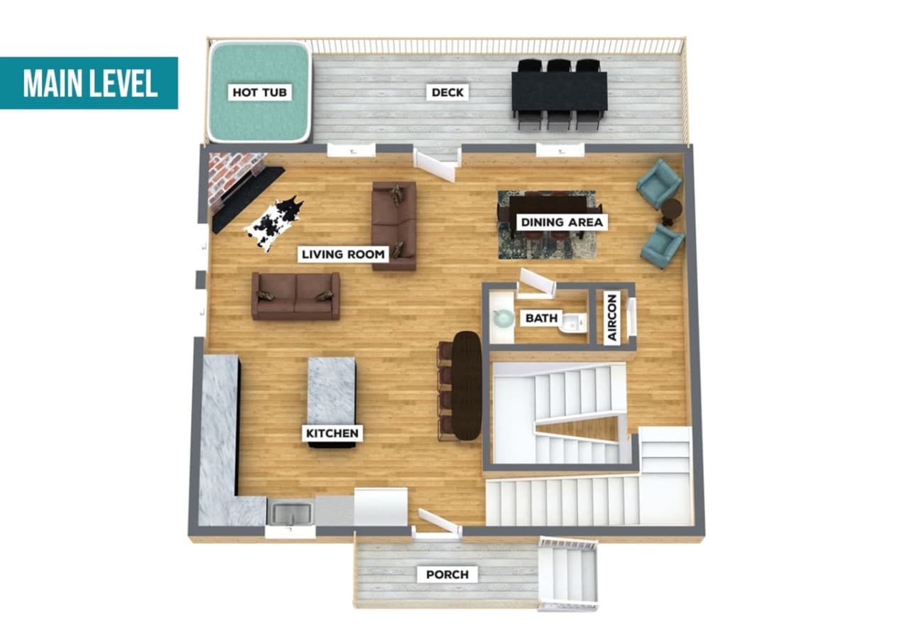 Visualize Your Stay – Take a closer look at the layout of this charming wooden cabin. With spacious rooms and a cozy design, this is where comfort meets mountain serenity.