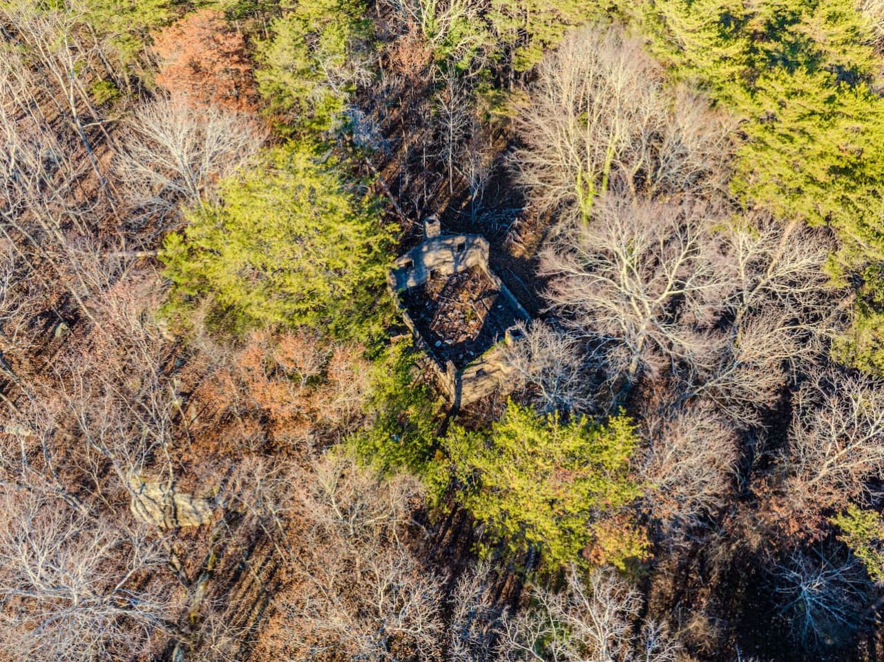 The ruins from the old school house.