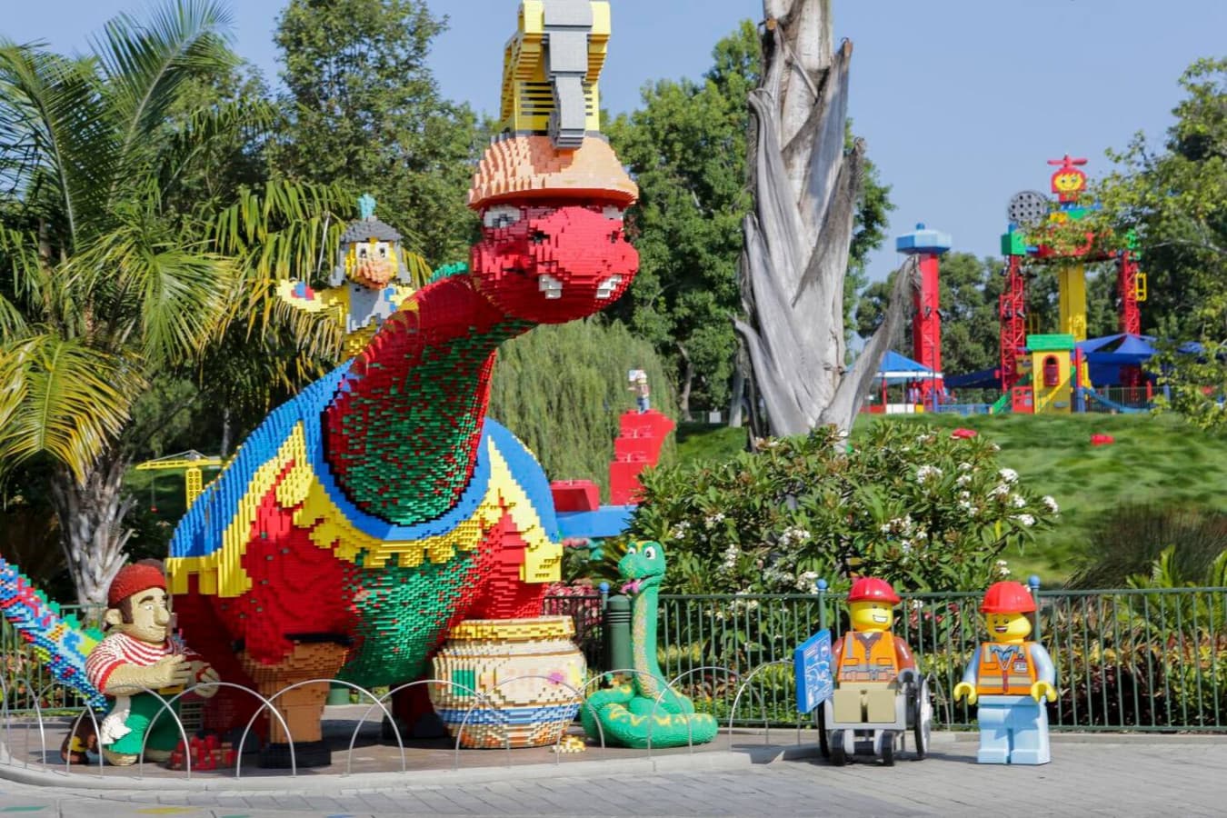 LEGOLAND® California – 30 min drive. A vibrant family park with 60+ LEGO® rides, life-size creations, a water park, and SEA LIFE Aquarium — fun for kids and the young at heart!