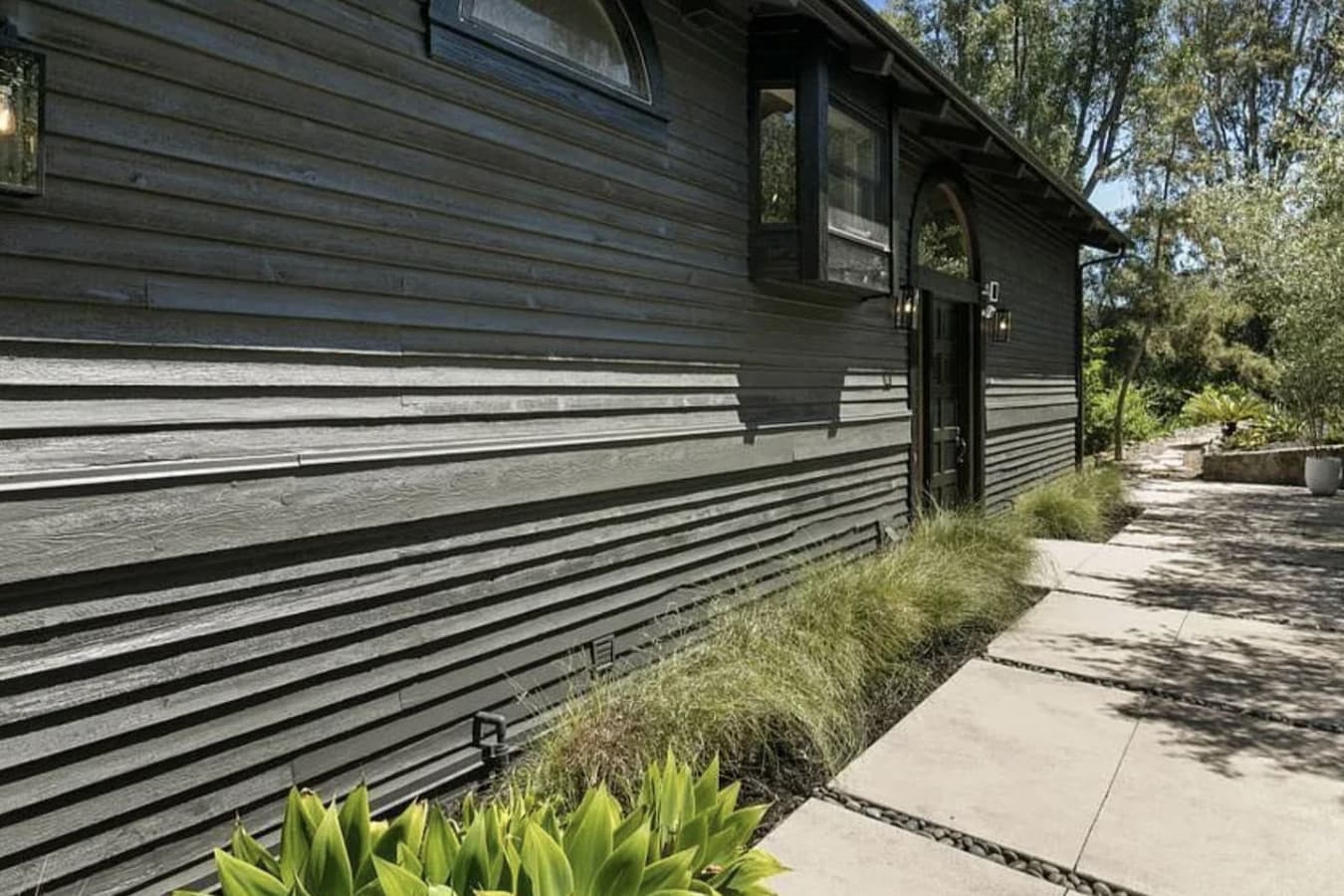 Peaceful backyard — Embrace the lush greenery.