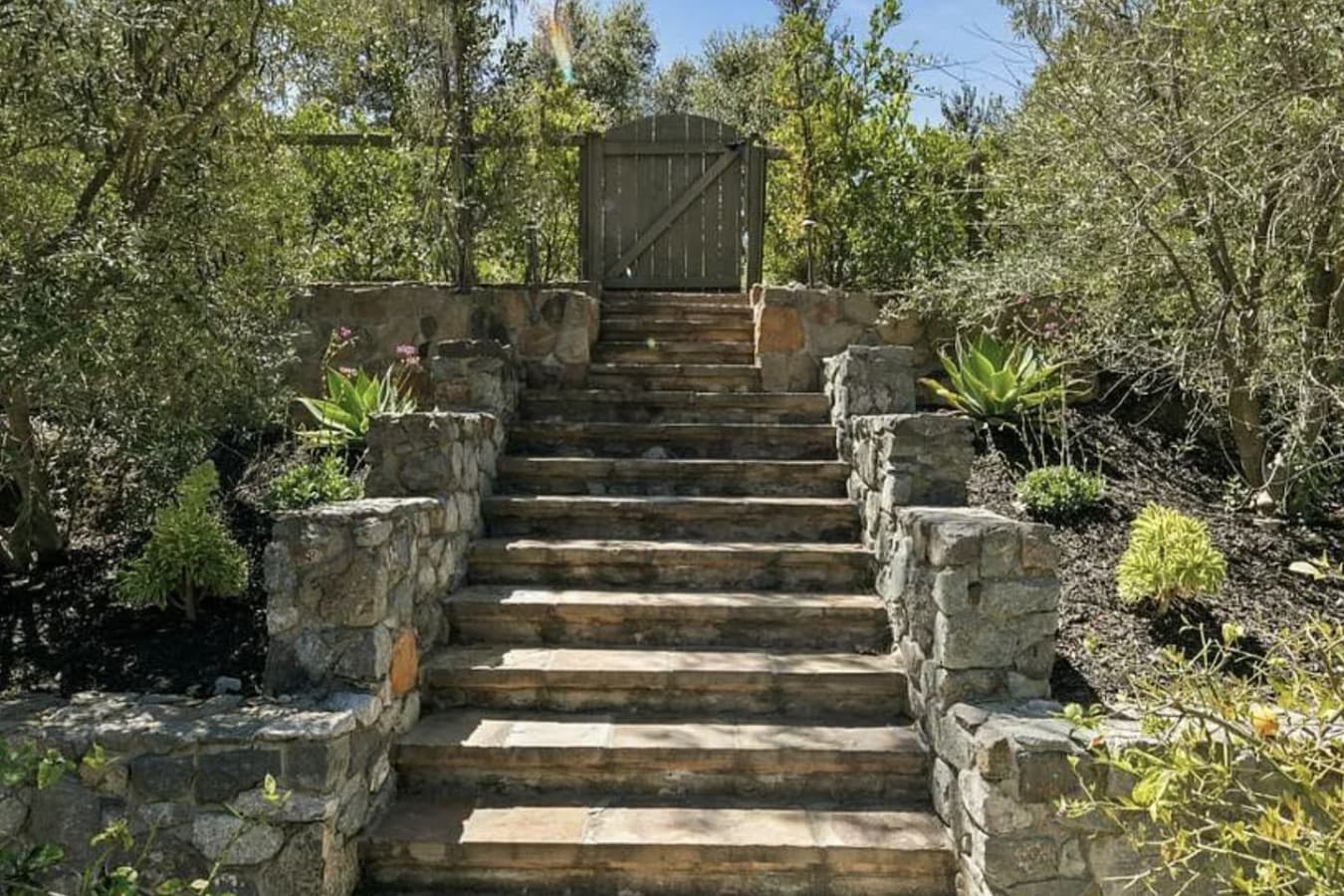 Backyard alternate entrance for added convenience.