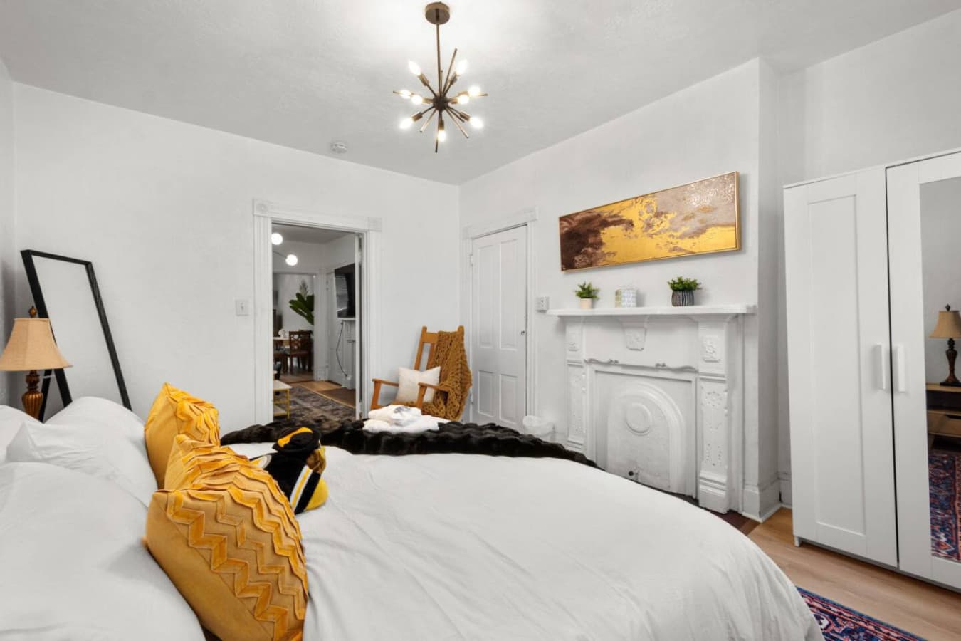 Modern comfort meets subtle classic charm in every corner.