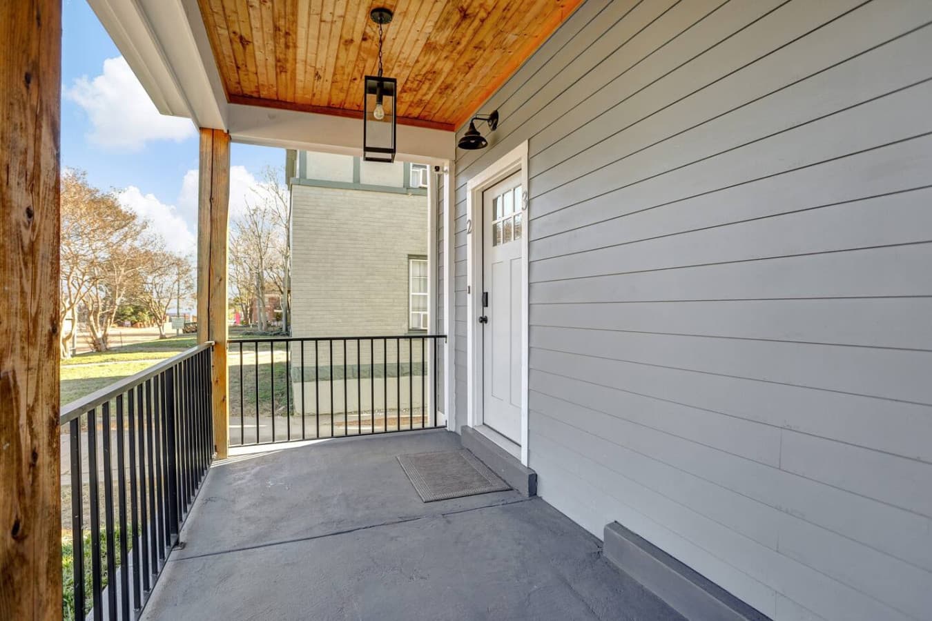 You'll share an entrance with the next unit but you will have full privacy to your unit!