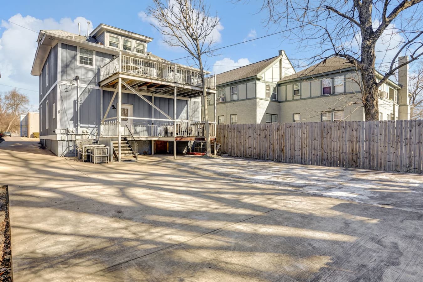 Private, convenient, and secure parking at the back of the house