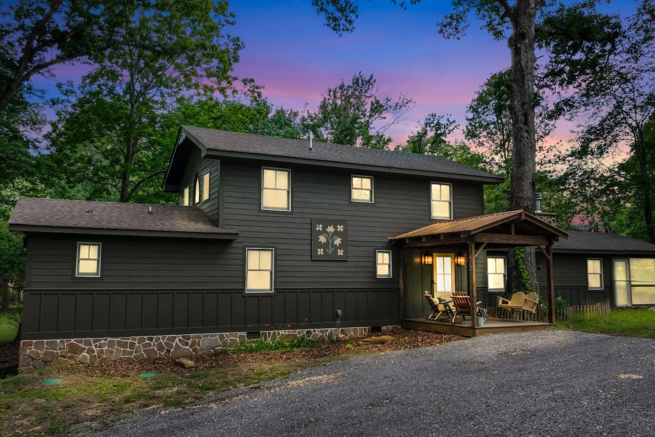 When the sunset hits just right, even the cabin can’t help but look stunning.
