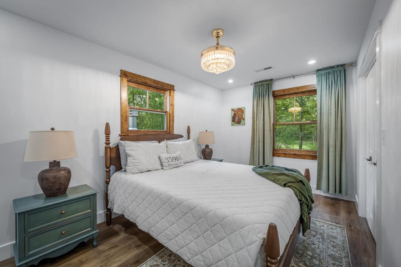Comfortable and inviting, this queen room offers a calm retreat after a day of adventure.