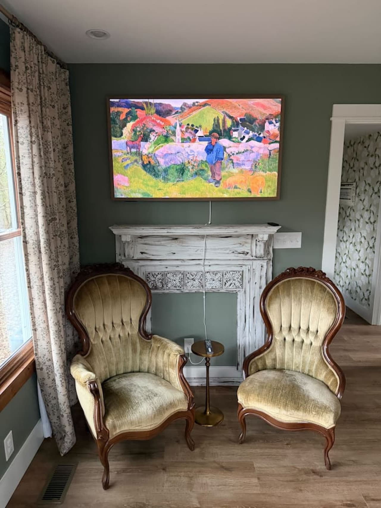 Enjoy your favorite TV shows right from the master bedroom.