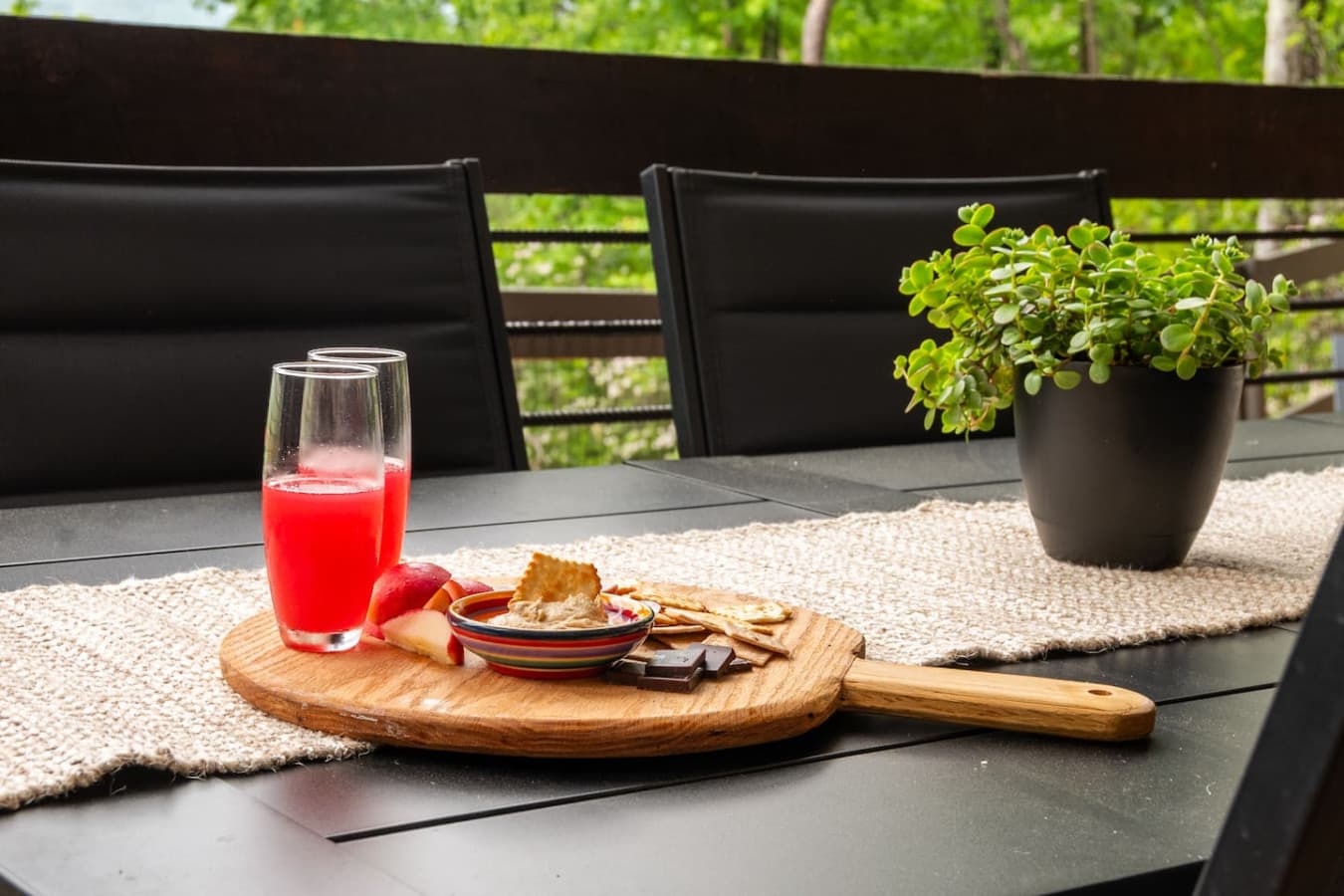 Enjoy delicious snacks served with a side of stunning views.