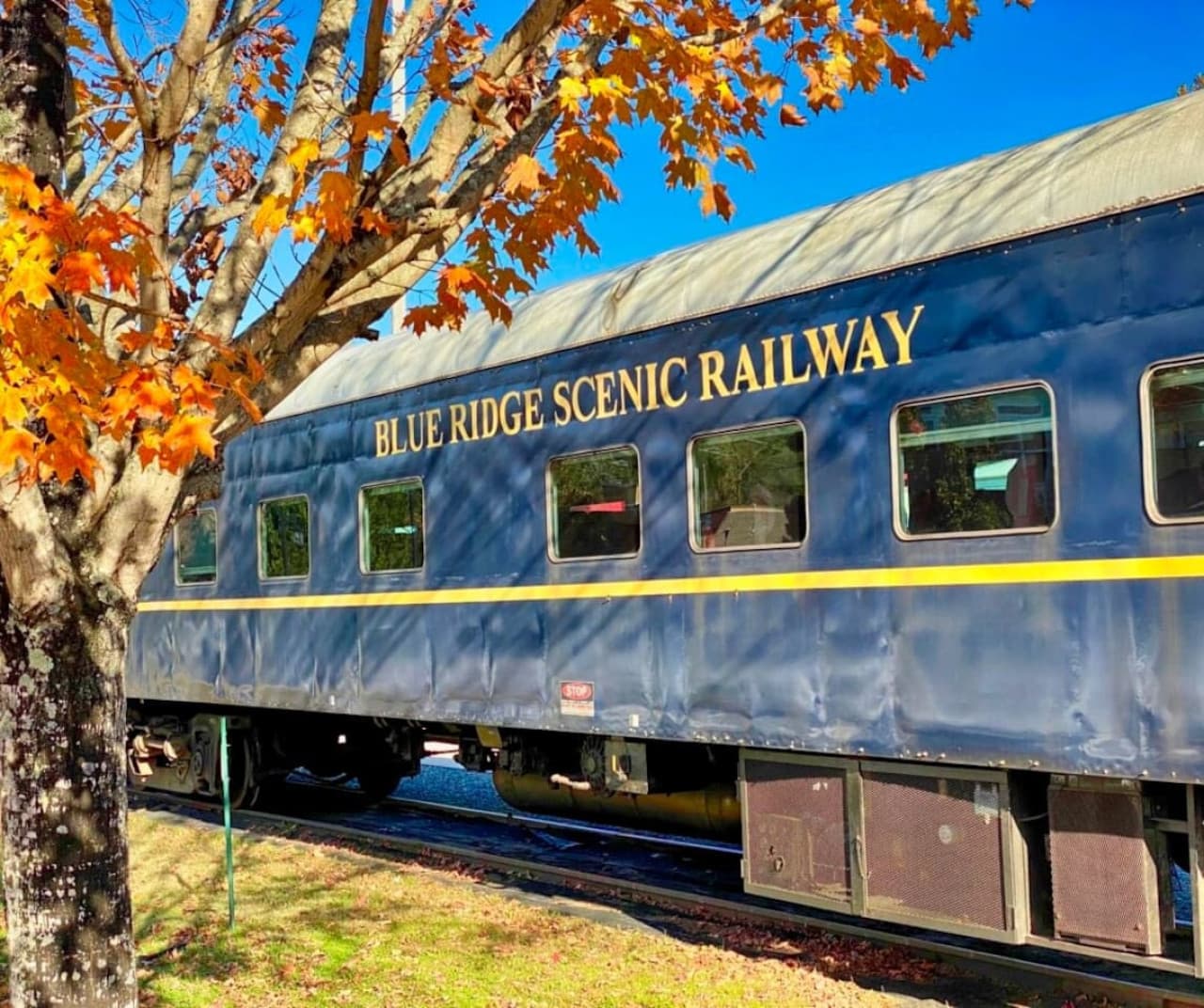 Blue Ridge Scenic Railway: A leisurely journey through the beauty of North Georgia—only 18 minutes from your stay.