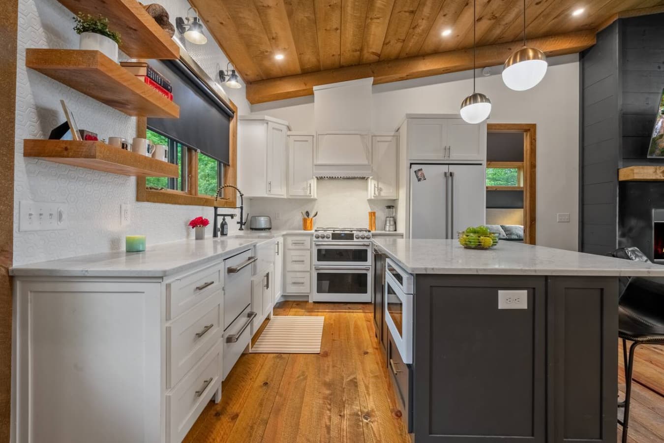 A chef’s dream with top-of-the-line appliances, open space, and the kind of views that make every meal feel like an occasion.