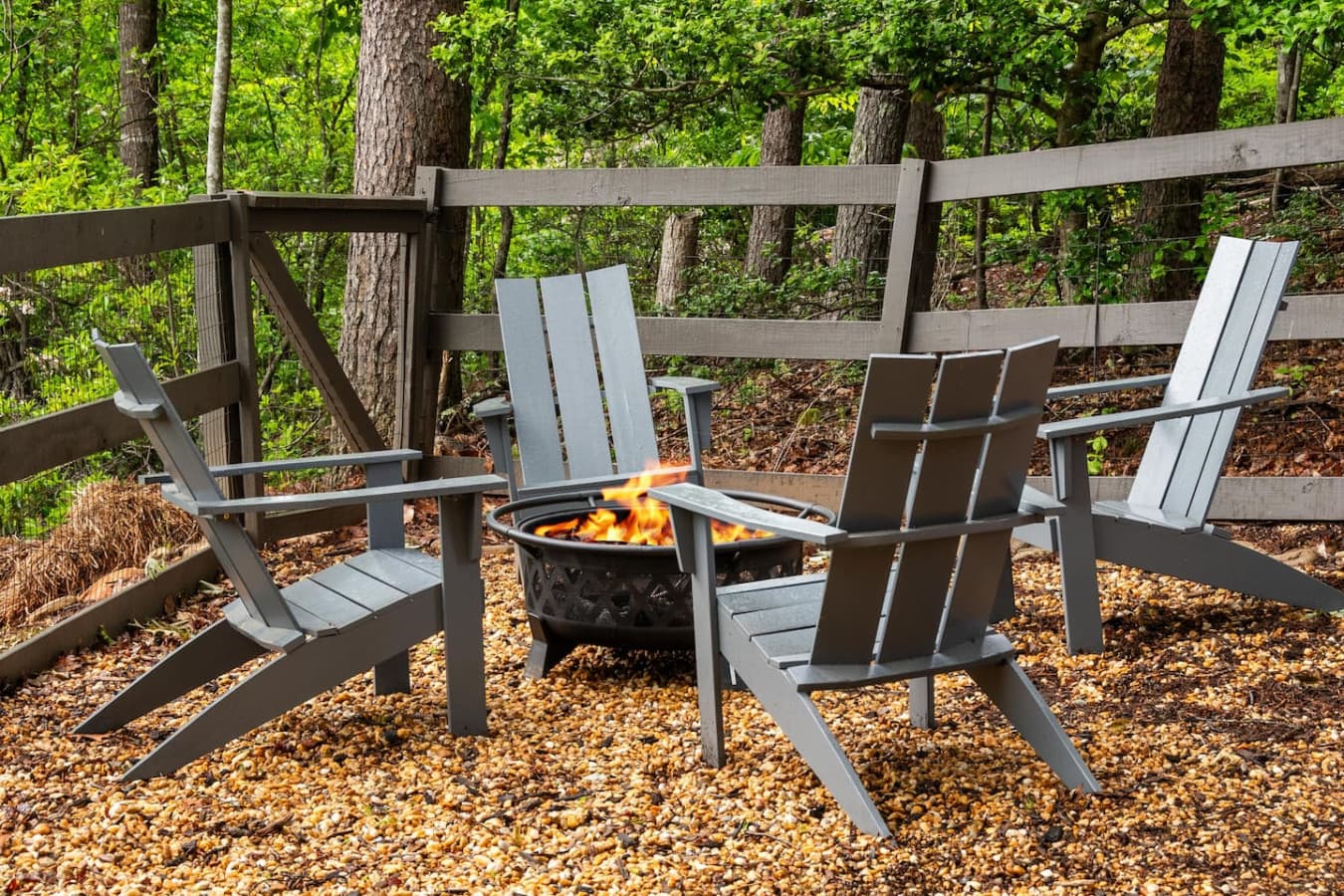 The firepit is calling—enjoy good company, warmth, and breathtaking mountain views all in one perfect spot.