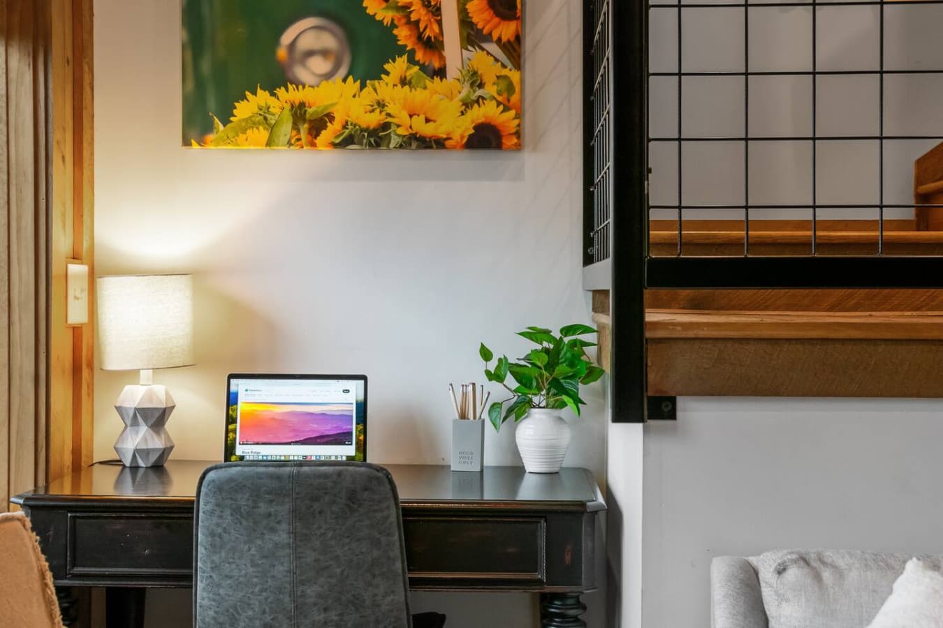 For those who need to get work done (but really wish they were relaxing by the fire instead).