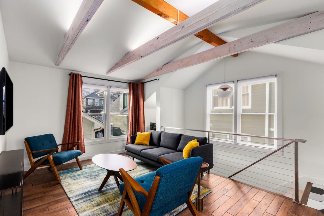 Where vaulted ceilings meet “just one more episode” energy.