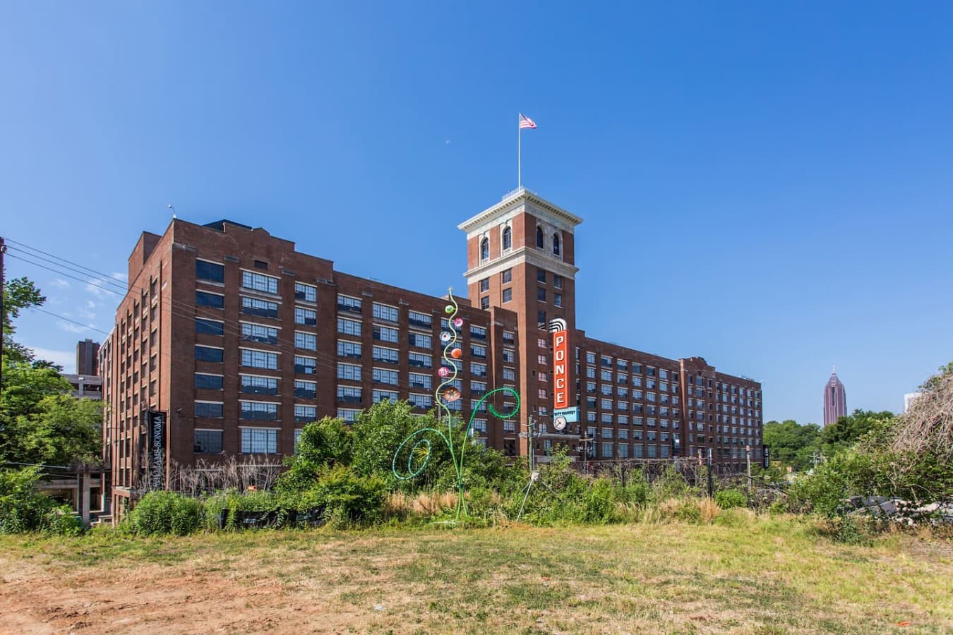 Ponce City Market is only a quick mile from the home via the BeltLine—perfect for exploring Atlanta’s local scene.