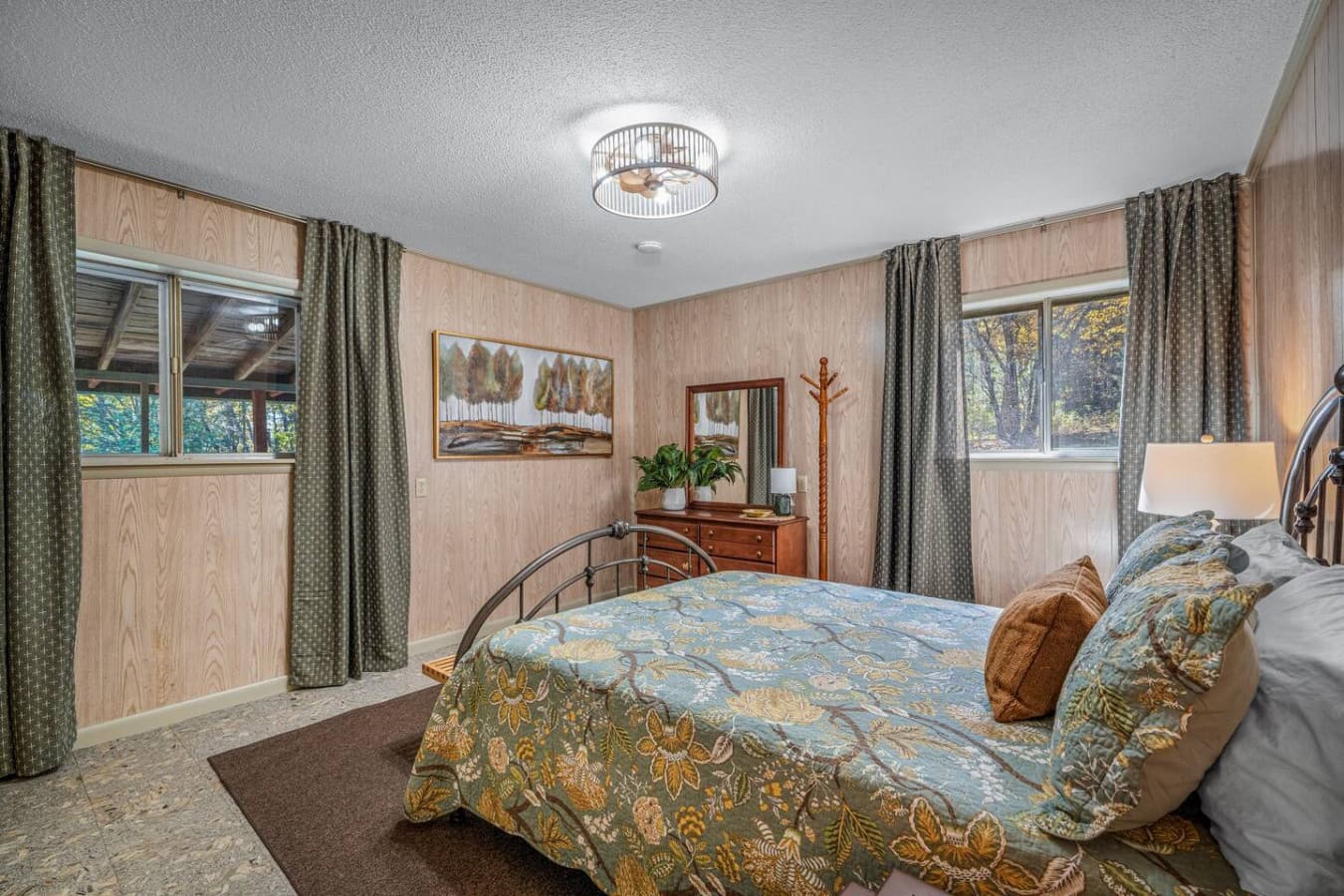 Cozy, calm, and ready for a night of well-deserved rest.