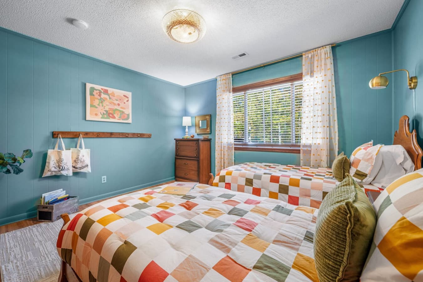 Twin beds, happy hearts, and plenty of space to play.