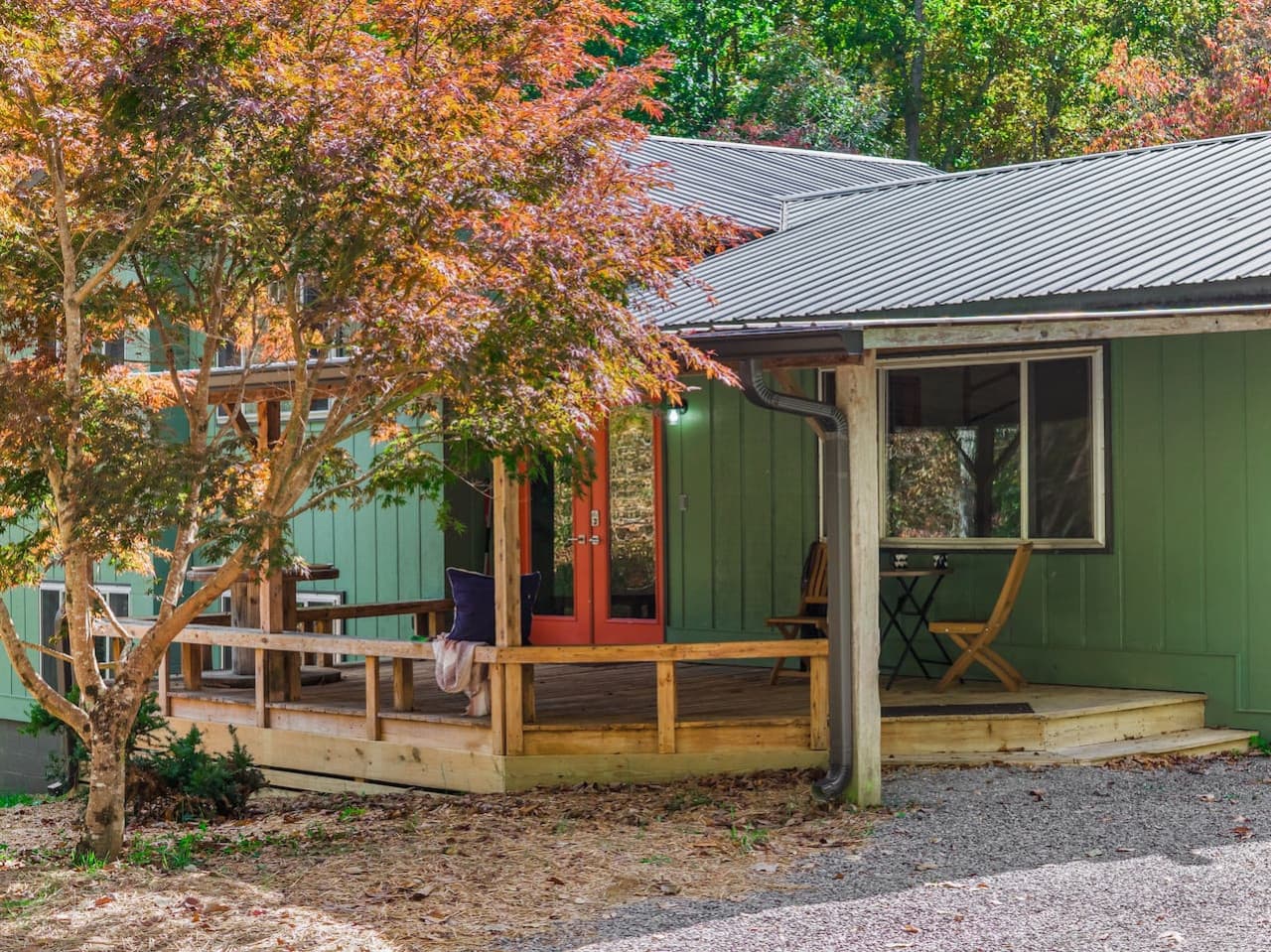 A covered porch made for sunsets, soft breezes, and quiet moments.