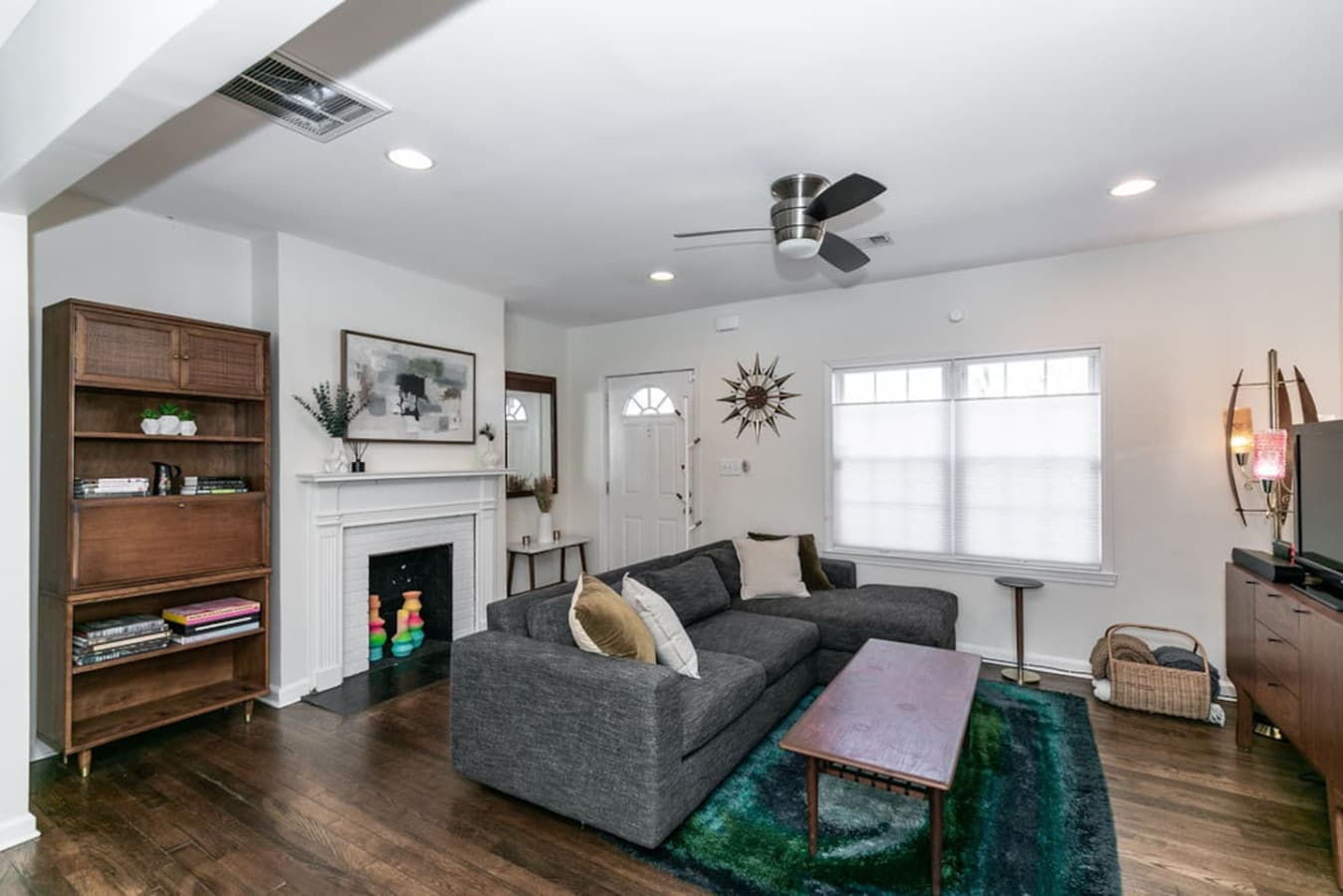 Relax in thiis light-filled, open-concept living area—the heart of the home.