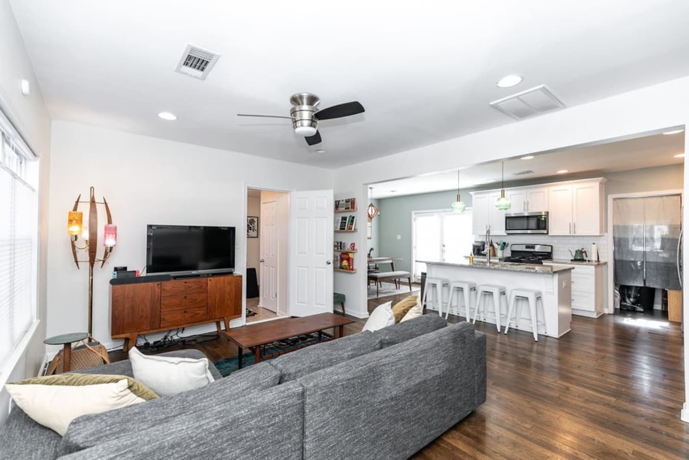 Experience the perfect open-concept flow—ideal for entertaining from the living room to the kitchen.