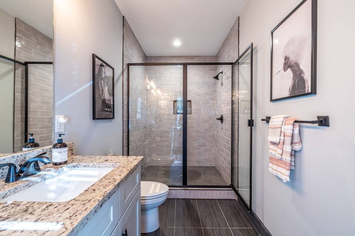 Designed for comfort, this primary bathroom includes a double vanity and a spa-style shower, perfect for starting or ending your day in style.