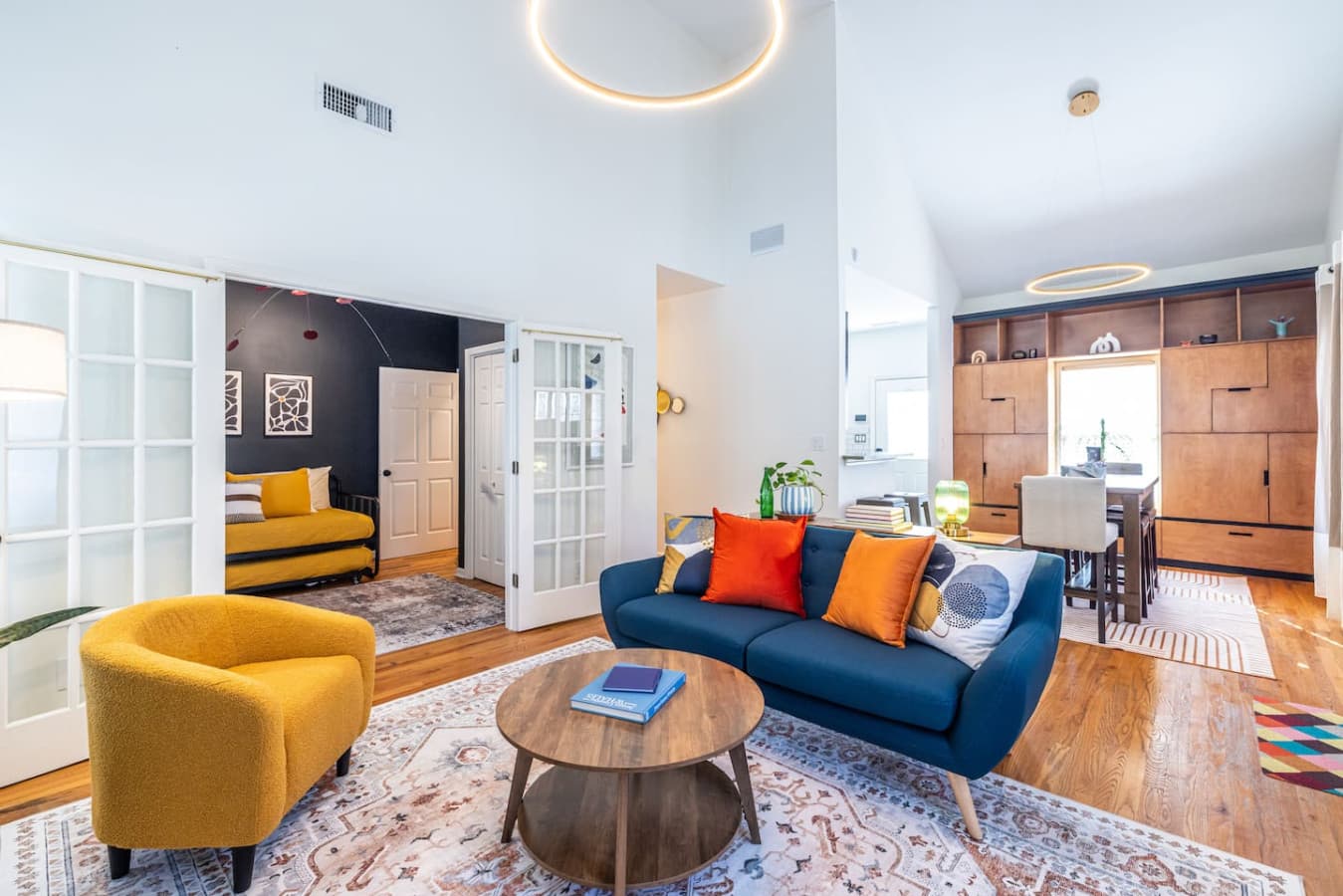 Settle in for a cozy night with good conversation, soft lighting, and a relaxed, modern vibe.