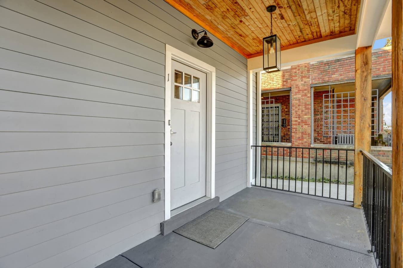 This house is ready to welcome you. Here's your private entrance to your unit