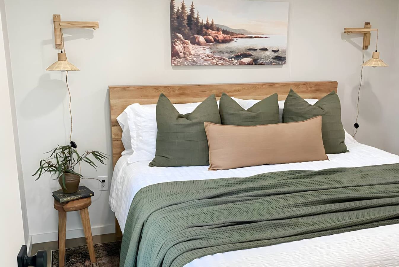 Soft tones and plush bedding create a peaceful retreat made for deep rest after a day of exploring.