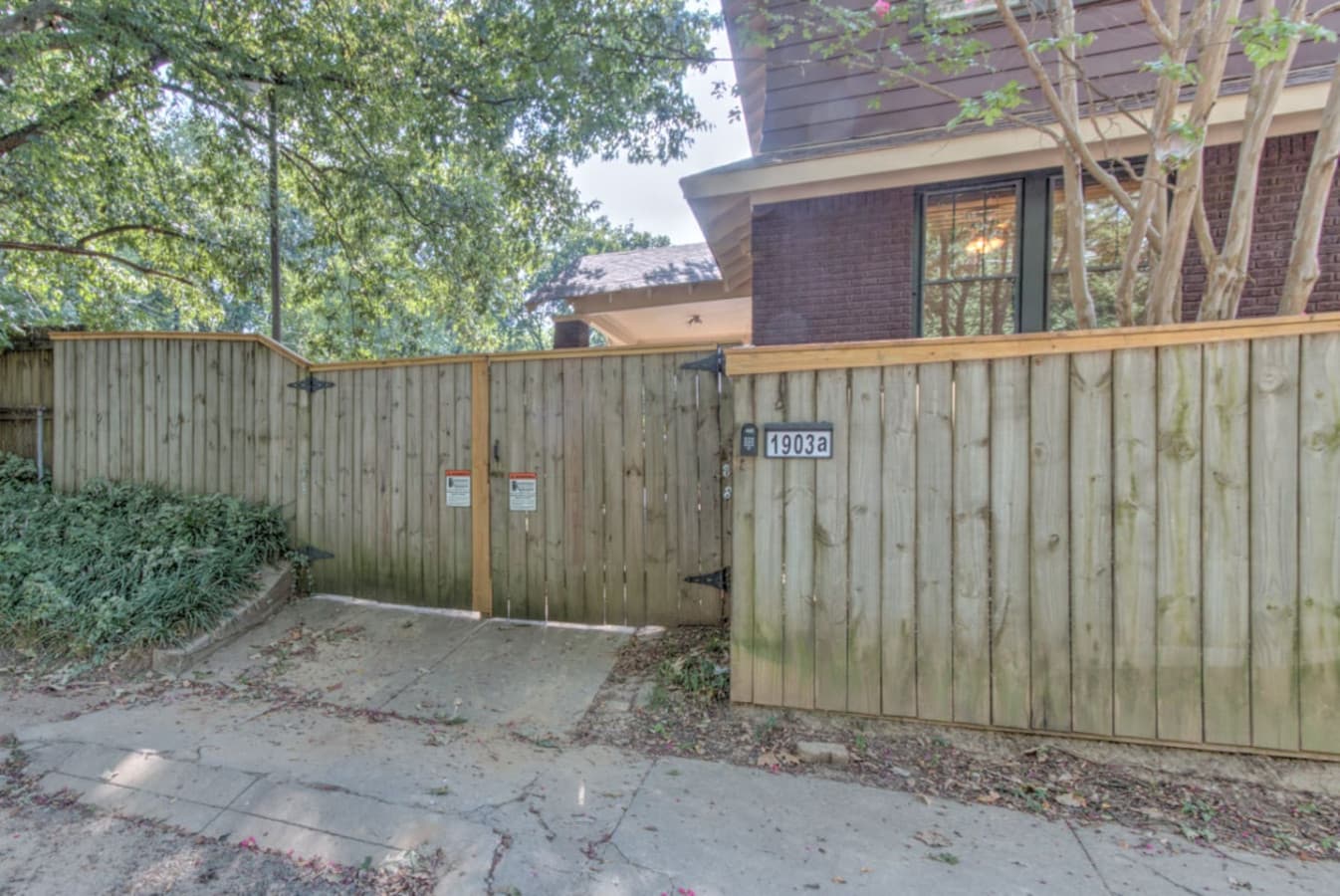 Entrance to the property