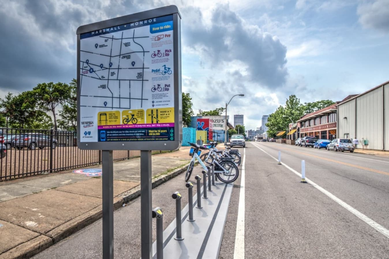 Just download the app, hop on and cruise around midtown. These bikes are located all over the place. just a few bucks an hour and great exercise!