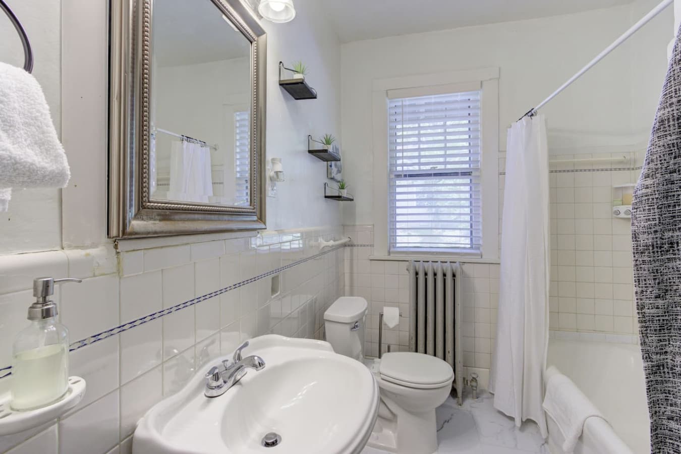 Get ready in comfort — fresh towels, good lighting, and everything you need.
