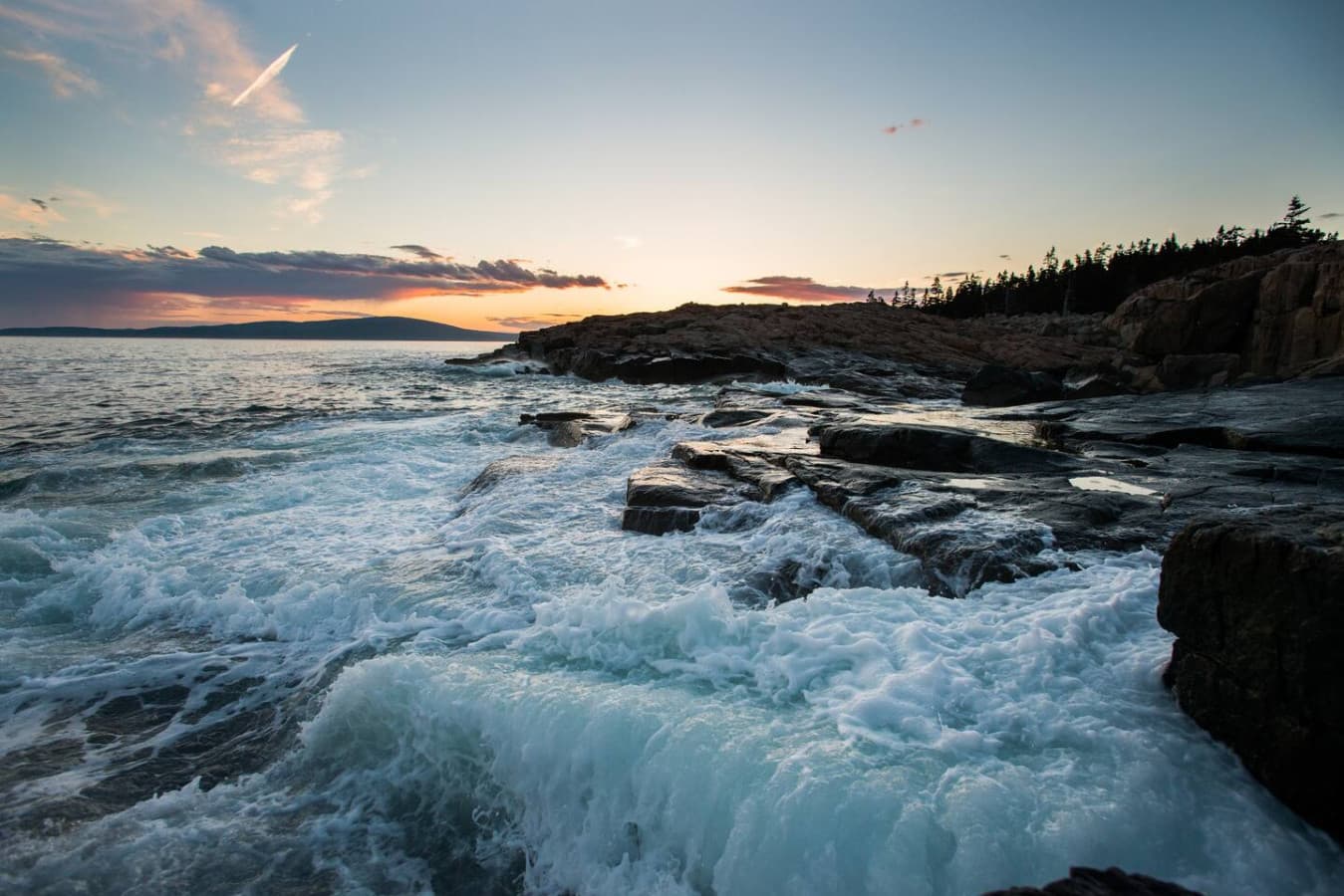 Schoodic Peninsula — rugged beauty where granite meets the sea, just 15 mins away.