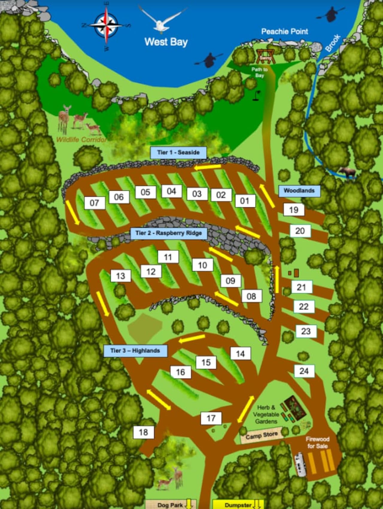 West Bay Acadia RV Campground, your cabin will be #18.