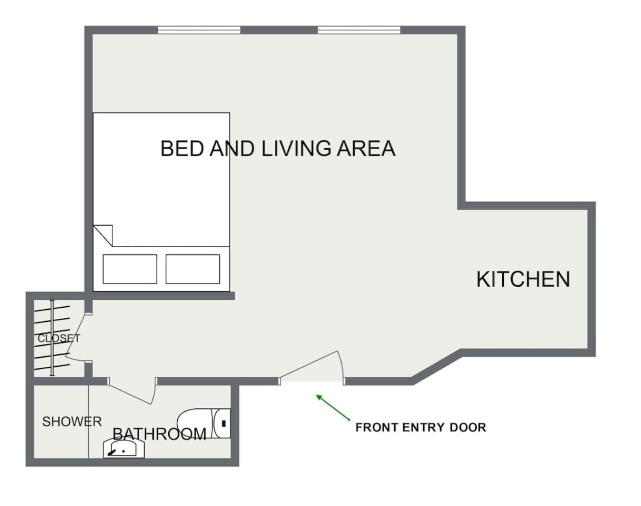 Floor plan of the apartment