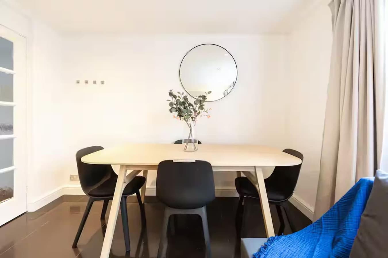 A cozy dining nook to enjoy your meals. Also doubles as the "let’s decide where to eat next" table.