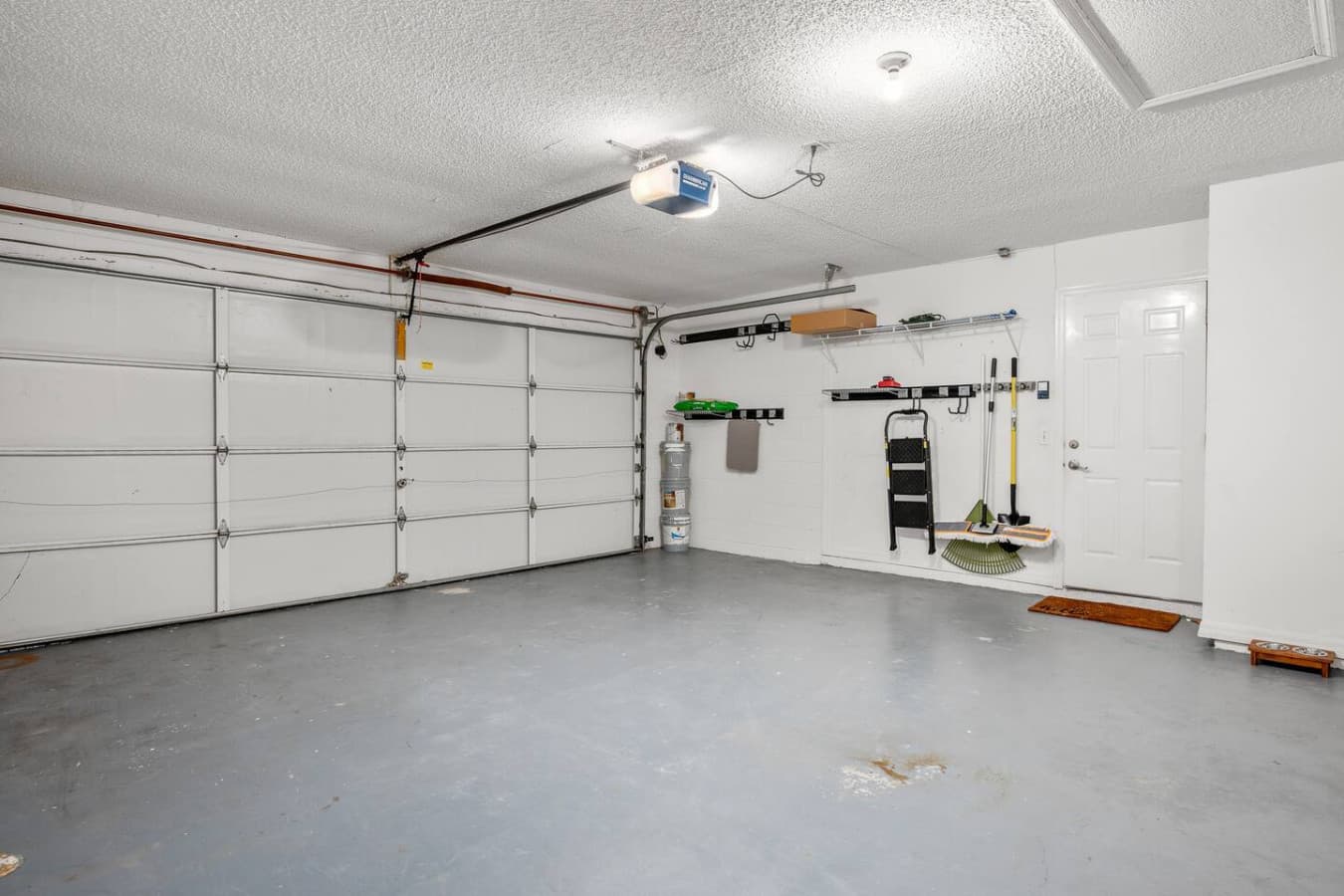 Spacious and practical — garage for two cars!